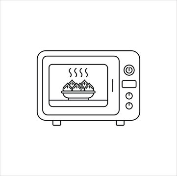 recommend clip art: microwve icon symbol vector design illustration line art