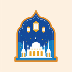vector illustration of a mosque