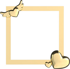 Mother's Day and Valentine's Day greeting card, 3D rendering of celebrations on special days.