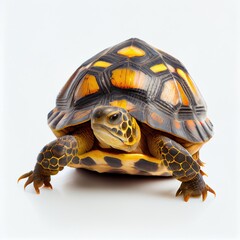 Turtle isolated on transparent and white background. Generative AI
