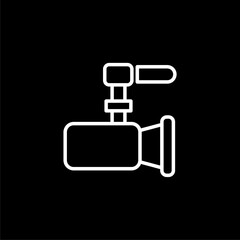 Video icon symbol. Video icon  isolated on black background. 