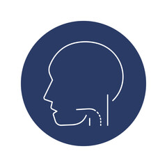 head, brain, human head icon