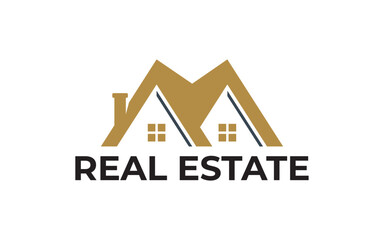 Real Estate Logo. Construction Architecture Building Logo Design Template Element