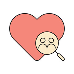 love, search, find, couple, true couple find icon