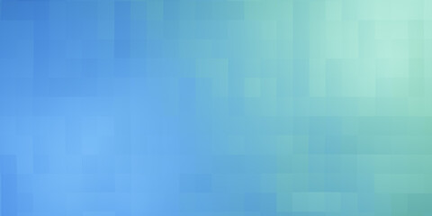 Widescreen abstract wallpaper or backdrop with pixelated texture surface, blue and turquoise pixel background