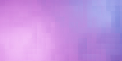 Widescreen abstract wallpaper or backdrop with pixelated texture surface, pink and purple pixel background