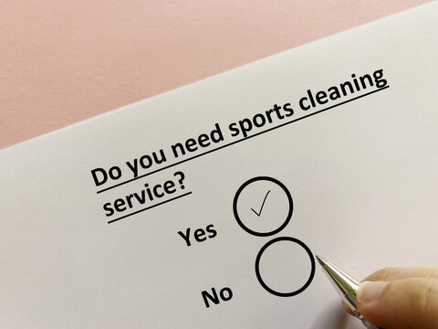 Questionnaire about cleaning service