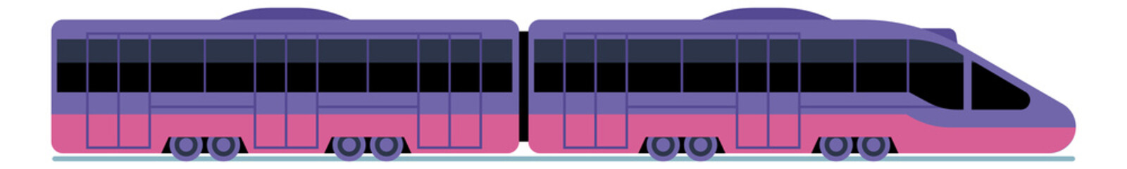 High speed train. Modern electric railway transport