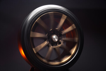 matte bronze car wheels for drifying drift store on long exposure