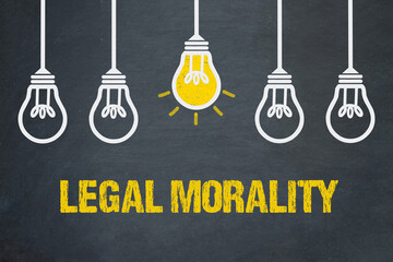Legal Morality	 - obrazy, fototapety, plakaty