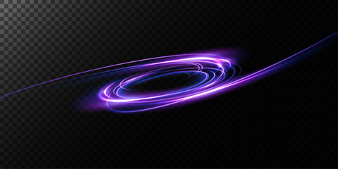 Portal and frame, abstract light lines of movement and speed. light ellipse. Glitter Galaxy. Glowing podium. Space tunnel. Light everyday glowing effect. semicircular wave, light vortex wake. Bright s - obrazy, fototapety, plakaty