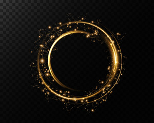 Portal and frame, abstract light lines of movement and speed. light ellipse. Glitter Galaxy. Glowing podium. Space tunnel. Light everyday glowing effect. semicircular wave, light vortex wake.  © andreu1990