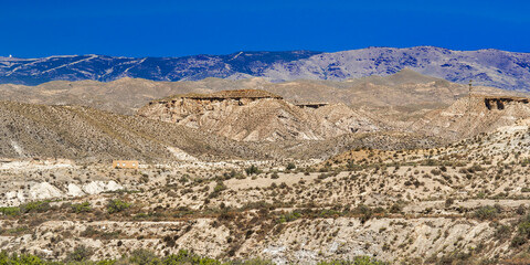 Tabernas Desert Nature Reserve, Special Protection Area, Hot Desert Climate Region, Tabernas, Almería, Andalucía, Spain, Europe
