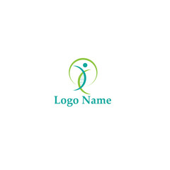 Fototapeta premium wellness health skin care logo design