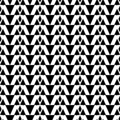  Seamless pattern with  abstract shapes. Black and white geometric  wallpaper. Repeating pattern for decor, textile and fabric.Abstraction art.