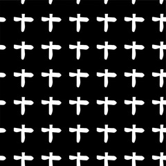  Seamless pattern with  abstract shapes. Black and white geometric  wallpaper. Repeating pattern for decor, textile and fabric.Abstraction art.