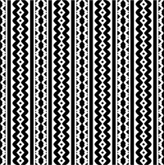  Seamless pattern with  abstract shapes. Black and white geometric  wallpaper. Repeating pattern for decor, textile and fabric.Abstraction art.