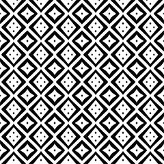  Seamless pattern with  abstract shapes. Black and white geometric  wallpaper. Repeating pattern for decor, textile and fabric.Abstraction art.