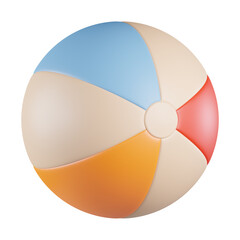 Beach Ball 3D Icon