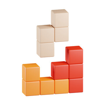 Tetris Game 3D Icon