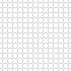 Seamless circle outline pattern background - 578638941