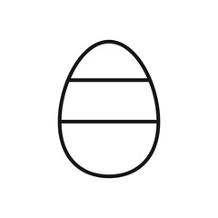 Editable Icon of Easter Egg, Vector illustration isolated on white background. using for Presentation, website or mobile app