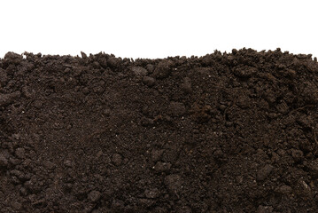 Soil patch texture isolated. Earth Day - April 22