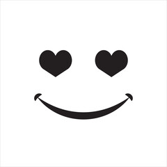 love emoji icon vector illustration symbol