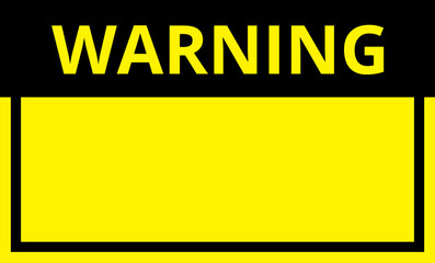 Fototapeta premium Various black and yellow warning signs with diagonal lines. Attention, danger or caution sign, warning banner, road shield.