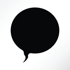 Minimalist vector of a doodle chat bubbles.