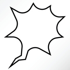 Minimalist vector of a doodle chat bubbles.