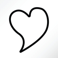 Minimalist vector of a doodle chat bubbles.