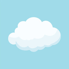 Minimalist vector of a cloud.