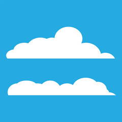 Minimalist vector of a cloud.