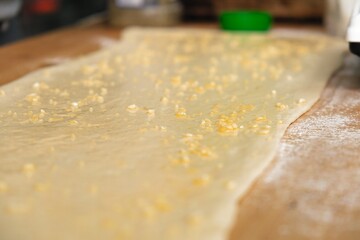 	
the process of making Grissini. grissini with olives and thyme recipe. cook cuts grissini	