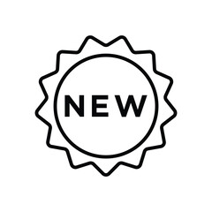 New badge icon vector design template