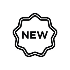 New badge icon vector design template