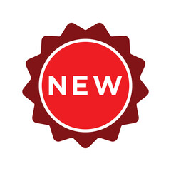 New badge icon vector design template