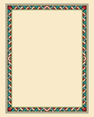 Arabesque border frame 02