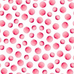 
Watercolored color spots. Pattern in the polka dots. Classic spotted pattern on the background. Design for paper, print, fabric, wallpaper, packaging, textile