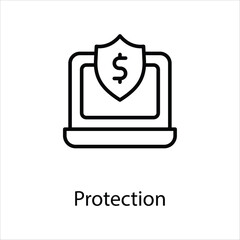 Protection icon vector stock