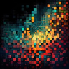 A pixel art abstract illustration - Artwork 63