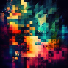 A pixel art abstract illustration - Artwork 15