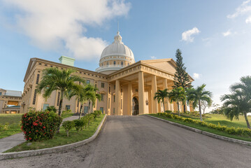 Palau National Congress. The Senate of Palau. Sunrise Time.