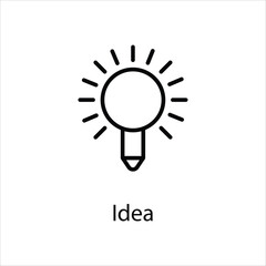 Idea icon vector stock