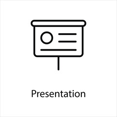 Presentation icon vector stock