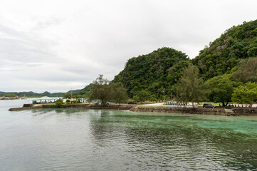 Fototapeta na wymiar Long Island in Koror, Palau Island. Micronesia