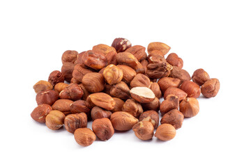 heap of nuts isolated, png file