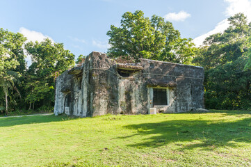World War II Memorial Museum in Peleliu Island, Palau. Micronesia