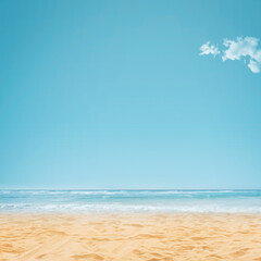 Beautiful beach with golden sand